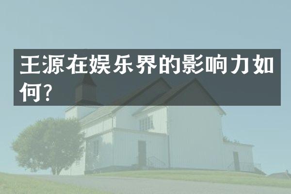 王源在娱乐界的影响力如何？