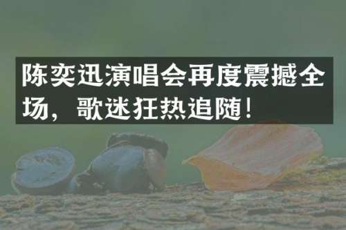 陈奕迅演唱会再度震撼全场，歌迷狂热追随！