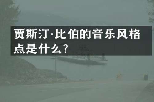 贾斯汀·比伯的音乐风格特点是什么？