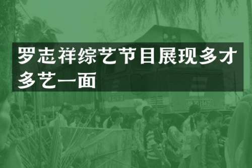罗志祥综艺节目展现多才多艺一面
