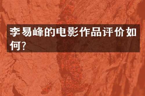 李易峰的电影作品评价如何？