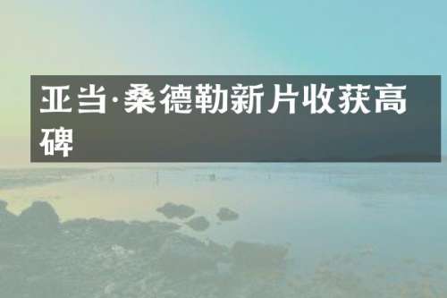 亚当·桑德勒新片收获高口碑