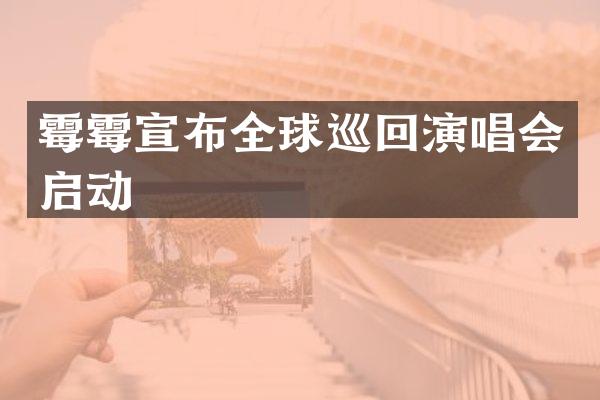 宣布全球巡回演唱会启动