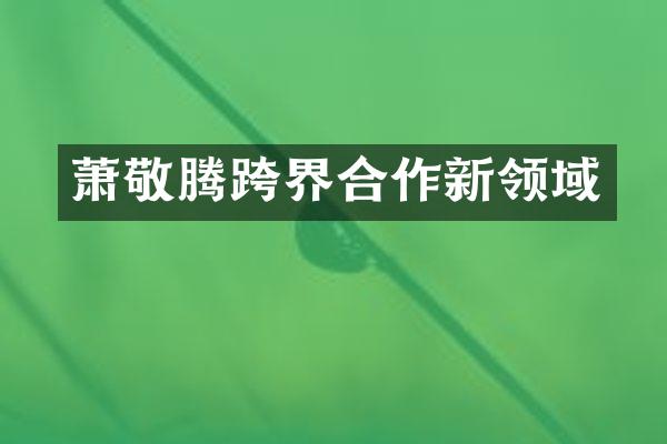 萧敬腾跨界合作新领域