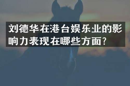 刘德华在港台娱乐业的影响力表现在哪些方面？