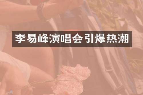李易峰演唱会热潮