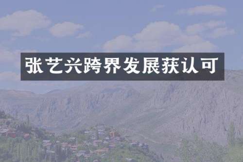张艺兴跨界发展获认可