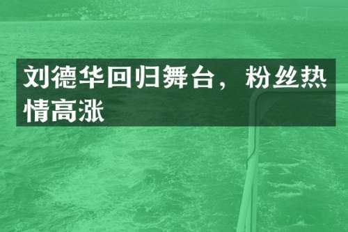 刘德华回归舞台，粉丝热情高涨