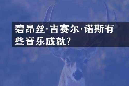 碧昂丝·吉赛尔·诺斯有哪些音乐成就？