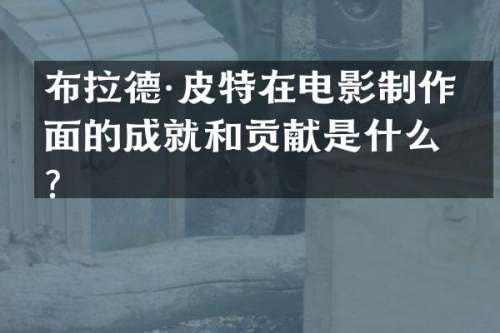布拉德·皮特在电影制作方面的成就和贡献是什么？