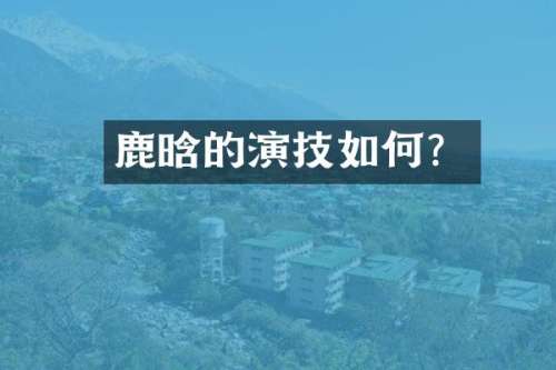 鹿晗的演技如何？