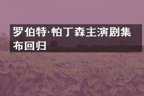 罗伯特·帕丁森主演剧集宣布回归
