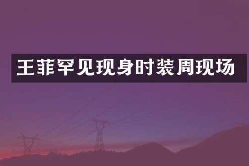 王菲罕见现身时装周现场