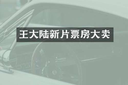 王大陆新片票房大卖