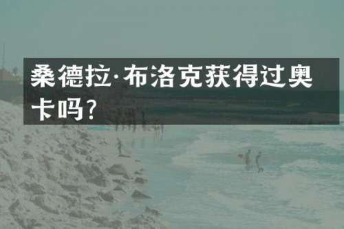桑德拉·布洛克获得过奥斯卡吗？